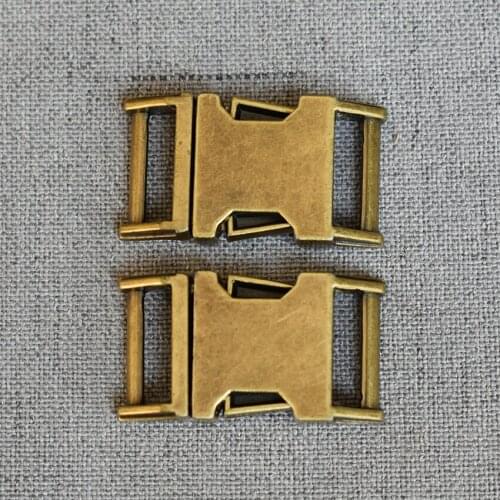 1 Pcs/Lot 15mm Bronze Detach Use For Outdoor Sports Bags Students Luggage Travel Release Buckle Accessories