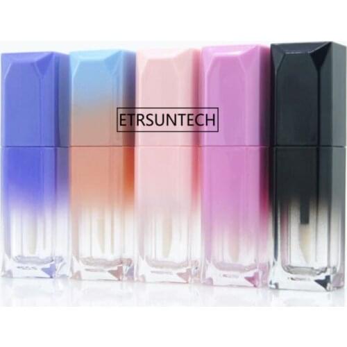 100pcs 5ml Empty Lip Gloss Tube DIY Plastic Elegant Lipstick Bottle Refillable Cute Gold Heart Lip Gloss Container F3029