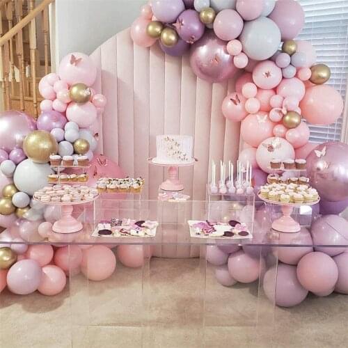135pcs Metallic Pink Balloon Garland Arch Kit for Girls Birthday Baby Shower Wedding Engagement Graduation Princess Party Decor