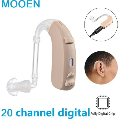 20 Channel Best Hearing Aid Ear for Deafness Sound Adjustable Hearing Aids Portable Super Ear Hearing Amplifier for the Elderly