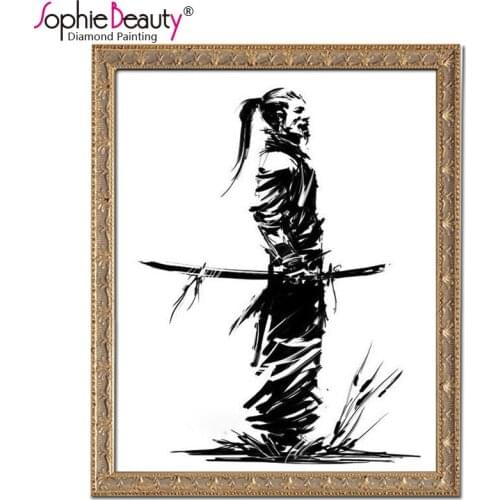 2018 Promotion Diy Diamond Painting Cross Stitch Handmade Mosaic Needlework Embroidery Bedroom Ink Wash Ninja Point Drawing