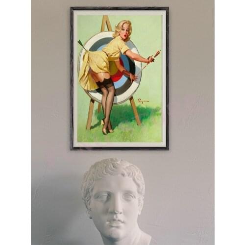 345 Vintage Beautiful Pin-up Girl Classic Picture Custom Silk Poster Home Deco Wall Art Christmas Gift