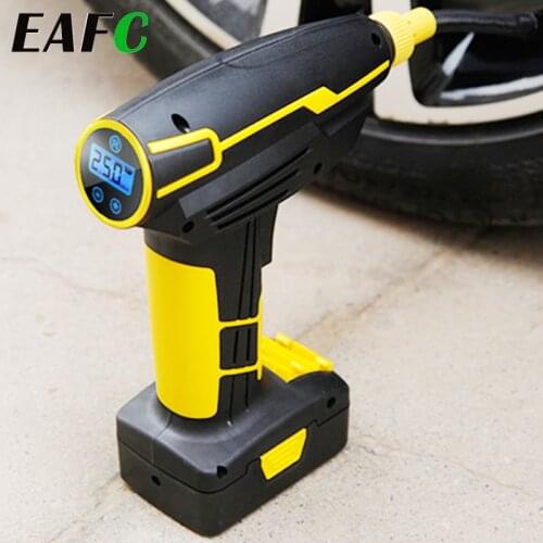 Wireless Car Air Compressor Tire Inflator Air Pump Handheld Cordless Digital Display LED Lighting 2000mah Battery