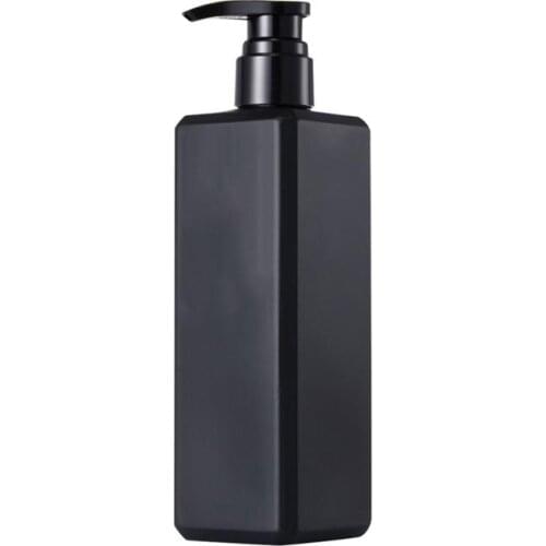 1pc Liquid Soap Bottle Shampoo Bottle Lotion Pump Bottle Shower Gel Holder Empty Container 500ml Black