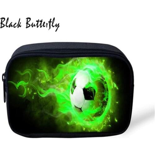 Black Butterfly Big Capacity Pencil Case Cute Pencilcase School Ball Printing Pencil Bag School Box Pencils Pouch Stationery