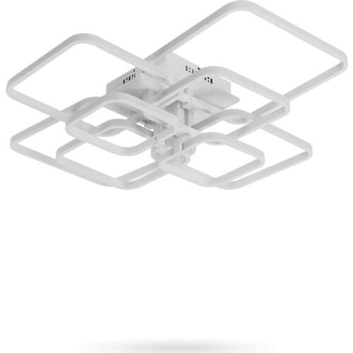 Black Square Modern LED Chandeliers Lighting For Dining Living Room Bedroom Home Ceiling Decor Lights Fixtures Lamp Lustre