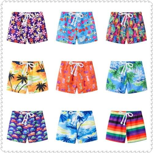 Colorful Children Beach Shorts Pants 2019 Summer Baby Boy Coast Pant Soft Casual Seaside Vacation Clothes Girls Panties 2-7 Year