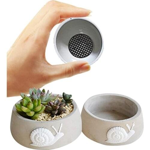 Flower pots leakproof screen 50PCS Flower Pots Hole Mesh Pad Bottom Mat Breathable Drainage Gasket Net home Garden Supplies 2020