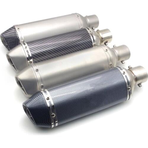 51mm Inlet Universal motorcycle exhaust scape moto muffler Pipe with DB killer FOR yamaha virago 535 ybr 125 bws 125 mt07 m109r