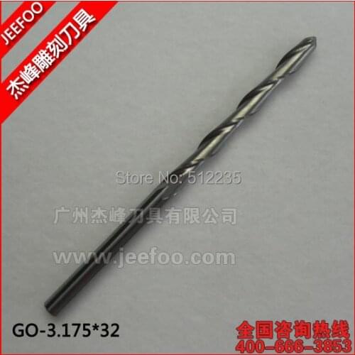 3.175*32mm Two Flutes Ball Nose Router Bits/ Router Bits/ Woodworking Tools/ Cutters/3d Carving Relief