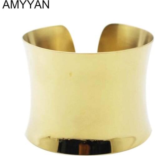 New Fashion Design Gothic Women Gold Color Cuff Bangle Bracelet Stainless Steel Jewelry Good Quality Punk Style