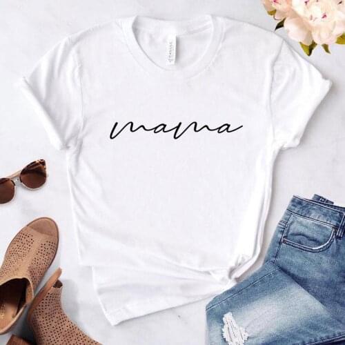 Simple Tshirt 90s Girls T shirt 2021 New Hot Summer Short-sleeved T-shirt women fashion tshirt MAMA Letters Print Lady Tee shirt