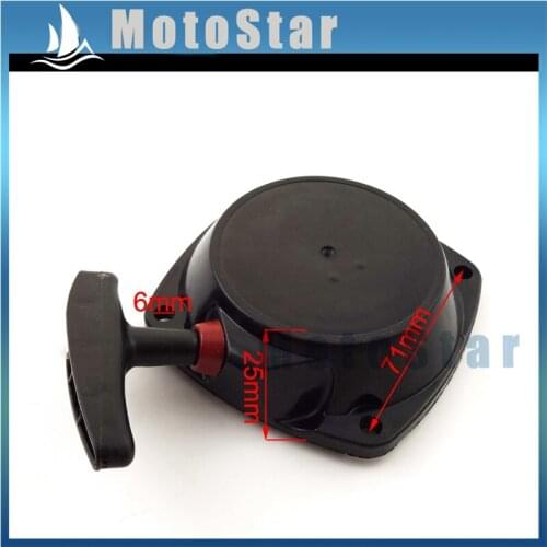 Black Recoil Pull Starter Start For Go Ped Gsr40 Gsr40-TS G43L 43cc 2 Stroke Engine Gas Goped Scooter