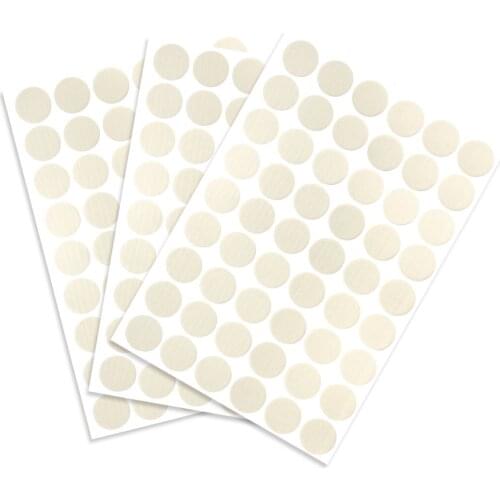 Uxcell Self-adhesive Screw Hole Stickers,3-Sheet Self-adhesive Screw Covers Caps Dustproof Sticker 21mm 54 in 1 White Lines