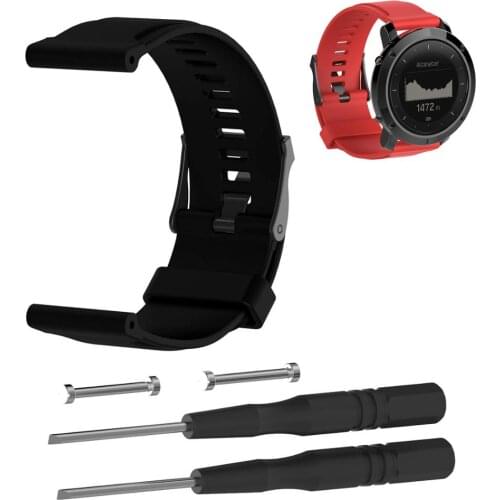 Silicone Watch Band Fitness Bands Bracelet Sport Strap Wristband Accessory for Suunto Core Series Watch/Suunto Essential Series