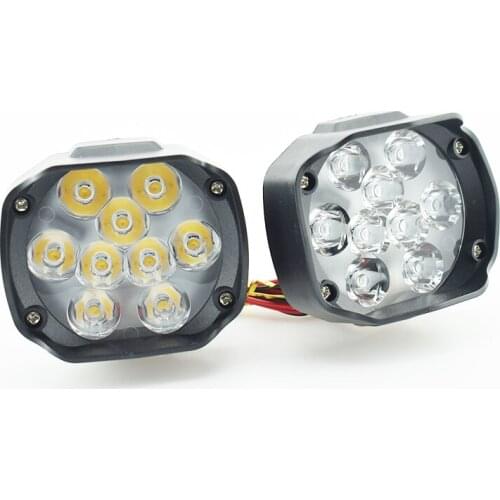 Huiermeimi Motorcycle 12V LED Headlight Car Headlamp Scooter Moto Fog Spotlight Waterproof Motorbike Spot Head Lights Lamp DRL