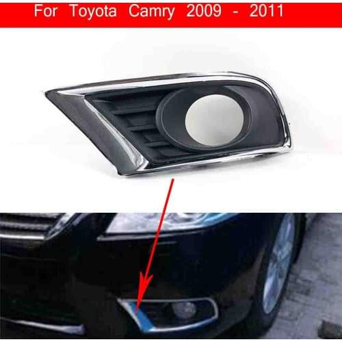 Fog Light Cover For Toyota Camry 2009 2010 2011 Fog Lamp Shell Vent Car Front Bumper Grille Driving Lamp Cover