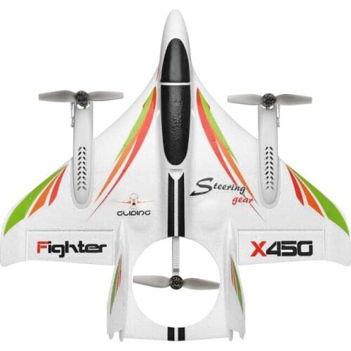 Wltoys XK X450 Rc Airplane 2.4G Remote Control Brushless Stunt Airplane Vertical Takeoff And Landing Glider Remote Rc Plane Toys