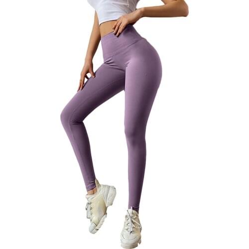 Womens trousers, solid color elastic high-waist trousers for summer and autumn, yoga pants, running, hiking, yoga pants
