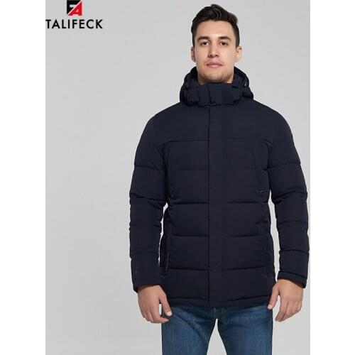 2020 New Winter Jacket Men Cotton Padded Jacket Winter Coat Parka Thick Warm Jacket Man Coats Blue Detachable Hood Plus Size 4XL