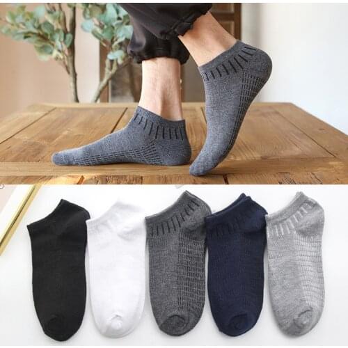 5 Pairs Cheaper Adult Cotton Polyester Business Crew Casual Men Socks Summer Spring Comfortable Short Male Boys Meias Sox