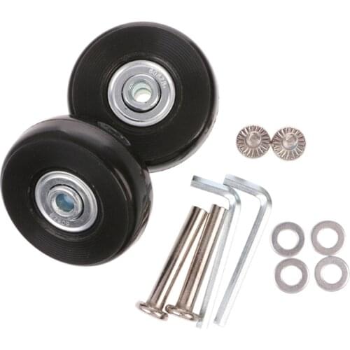 THINKTHENDO 360 Swivel Luggage Mute Wheel Suitcase Replacement Repair Wheels Accessory