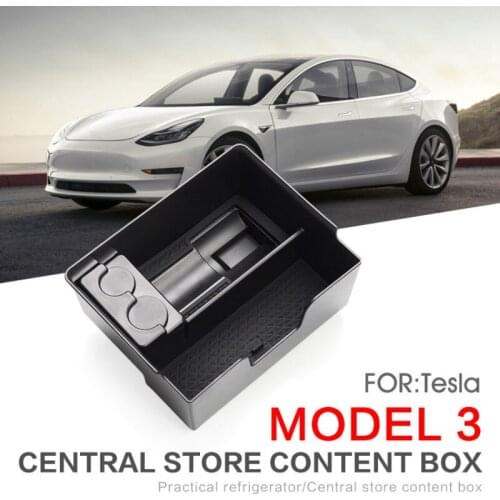 For Tesla Model 3 Accessories Center Console Organizer Tray With Charging Adapter Holder,Coin And Sunglass Holder For Model 3