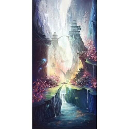 Diy diamond painting full square Large Fantasy wonderland Game Scenery 5d diamond embroidery sale rhinestones foamiran C547