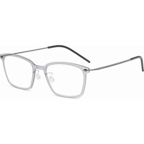 Denmark Brand Eyeglasses 6536 Square Glasses Frame Men Screwles Ultralight Myopia Prescription Optical Titanium original Box