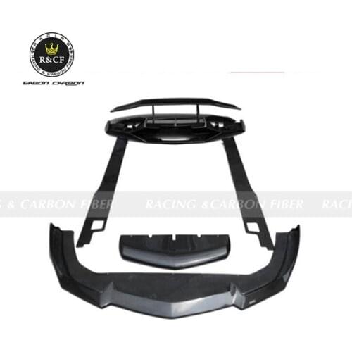 For Lamborghini Aventador LP700-4 DM style carbon fiber body kit front lip side skirts diffuser spoiler