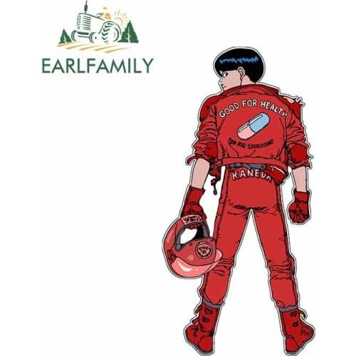 EARLFAMILY 13cm x 6.5cm for Akira Kaneda Capsules Bikers Funny Car Stickers Bumper RV VAN Fine Decal JDM Vinyl Car Accessories