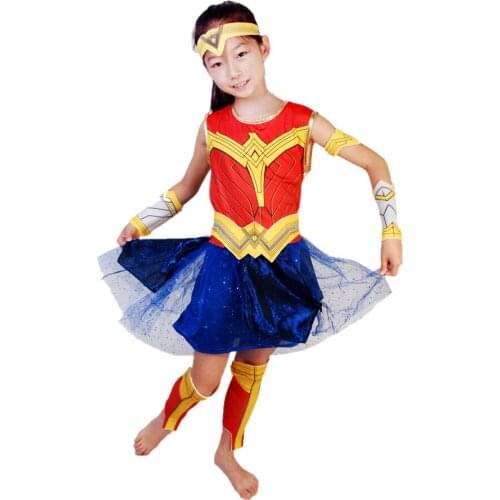 Cosplay Women Costume Kids Girls Fancy Dress Halloween Party Supergirl Costumes