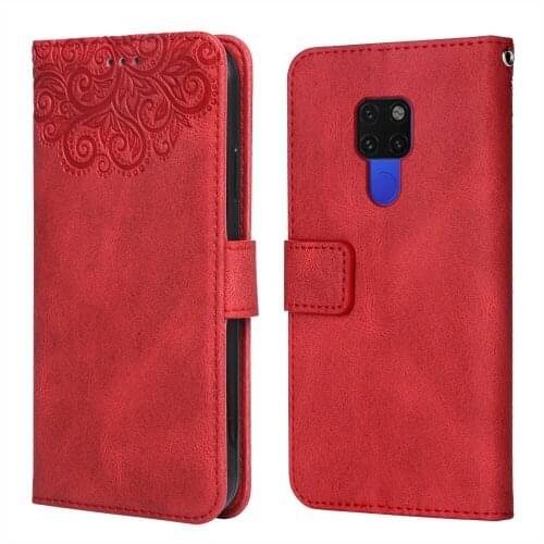 For Huawei Mate 20 Flower Embossing Case HMA-LX9 HMA-AL00 HMA-TL00 6.53''Wallet Flip Leather Case for Huawei 20 Cover