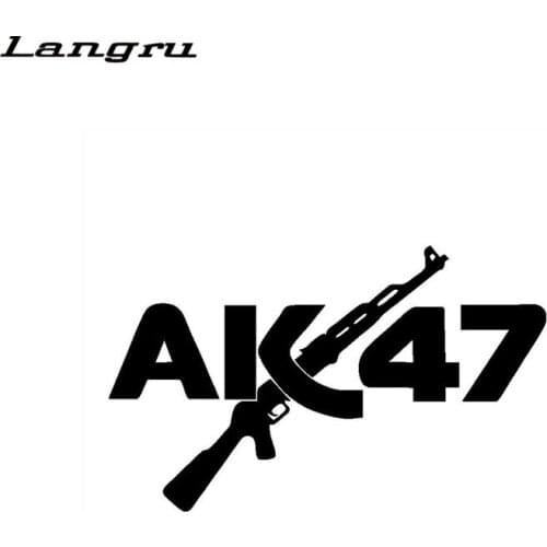 Langru AK47 Gun Car Sticker Becomes Interesting Rifle Vinyl Decals Accessories Decorative Jdm