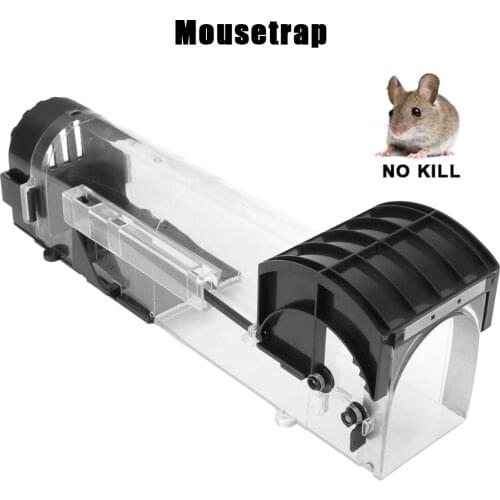 Household Mouse Catcher Smart Self-locking Mousetrap Humane Rodents Trap Reusable Safe Firm for Indoor Outdoor Garden