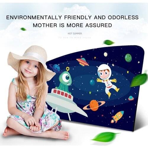 Window Magnetic Attachment Sunscreen Protector For Kids Cute Cartoon Car Styling 2021 Car Sunshade Sunscreen Insulation Car Side