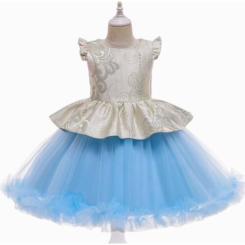 Fancy Pink Ceremony Lace Dress Party Girl Clothes Kids Dress For Girl Bridesmaid Elegant Princess Wedding Flower Dress 8 10 Year