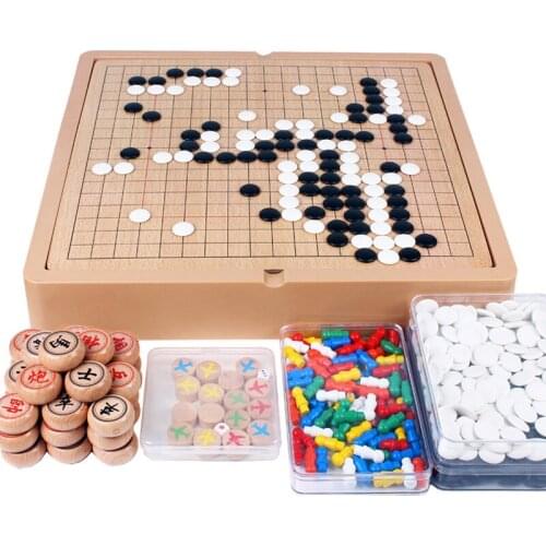 Desk Board Wood Chess Storage Box Gift Large Travel Adult Chess Chess Children Family Set Ajedrez Profesional Checkers DL60XQ