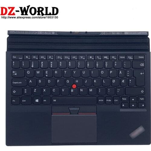 New Original NO Norwegian Base Portable Backlit Thin Keyboard for Lenovo Thinkpad X1 Tablet 1st 2nd Gen 01HX720 01AW620