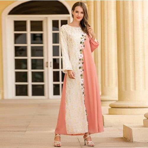 Latest Clothes for Arab Women Moroccan Abayas Dubai Kaftan Dress Vestito Musulmano Long Islamic Dresses Kimono Caftan Ropa Turca