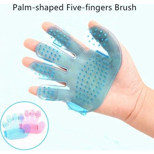 2020 New Silicone Pet Brush Glove Pet Comb Soft Grooming Brush Cat Cleaning Supplies Pet Glove Dog Cat Combs Pet Grooming Glove