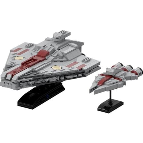 NEW Venator Class Republic Attack Cruiser Micro Star Destroyer Compatible with Star Wars Yoda Baby MOC Building Block Toys Gifts