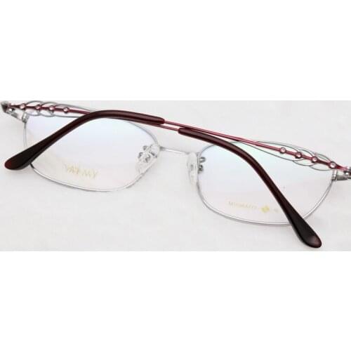 Iced Out Fashion Titanium Eye Glasses Frame New Stylish Women`s Diamond Computer Protect Optical Frame Spectacles Eyewear