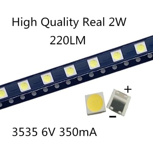 50-100pcs only Original For LG LED 2W 6V / 1W 3V 3535 Cool cold white LCD Backlight for TV smd led