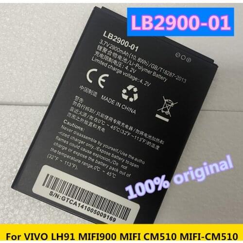 Runboss 3.7V 2900mAh LB2900-01 Battery For VIVO Pocket Rounter LH91 Mobile Wifi Modem MIFI900 MIFI CM510 MIFI-CM510 Battery