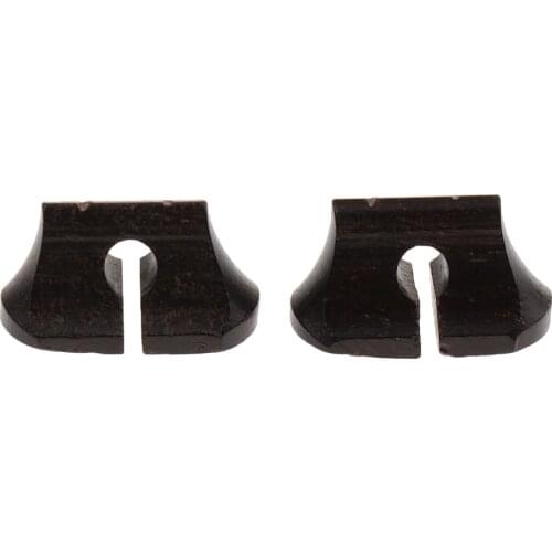 Polished 2Pcs DIY Ebony Erhu Replacement Bridges Chinese Erhus DIY Parts