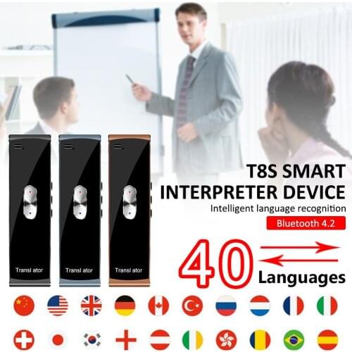 Portable Smart Voice Translator Two Way Upgrade Version For Learning Travel Business Meeting 3 In 1 Voice Language Translator