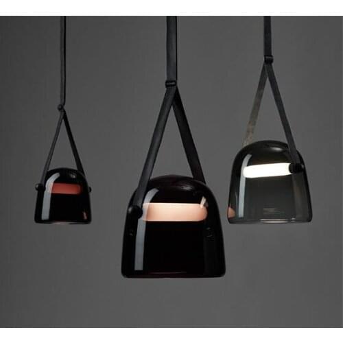 Post-modern Glass Pendant Lights Mona Led Belt Hanging Lamp Living Room Kitchen Light Fixtures Home Decor Suspension Luminaire