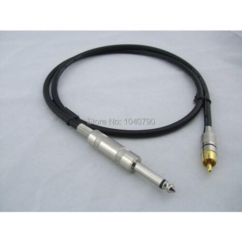 Gold plated 6.5/6.35/6.3 to Lotus flower head Power amplifier line Connecting line Audio and video cables 3M 9.6ft