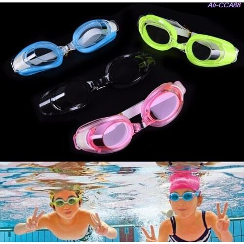 Adjustable Children Kids Waterproof Silicone Anti Fog UV Shield Swimming Glasses Goggles Eyewear Eyeglasses